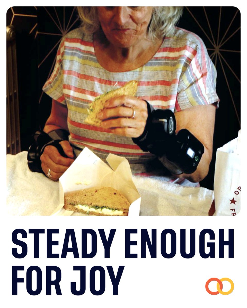 GyroGlove™ steadies your hands so simple moments like enjoying a meal stay  yours. Because confidence isn’t just about big milestones, it’s about holding on to the little ones too.

Discover more at gyrogear.co
#GyroGlove #GyroGear #parkinsonsdisease #essentialtremor
