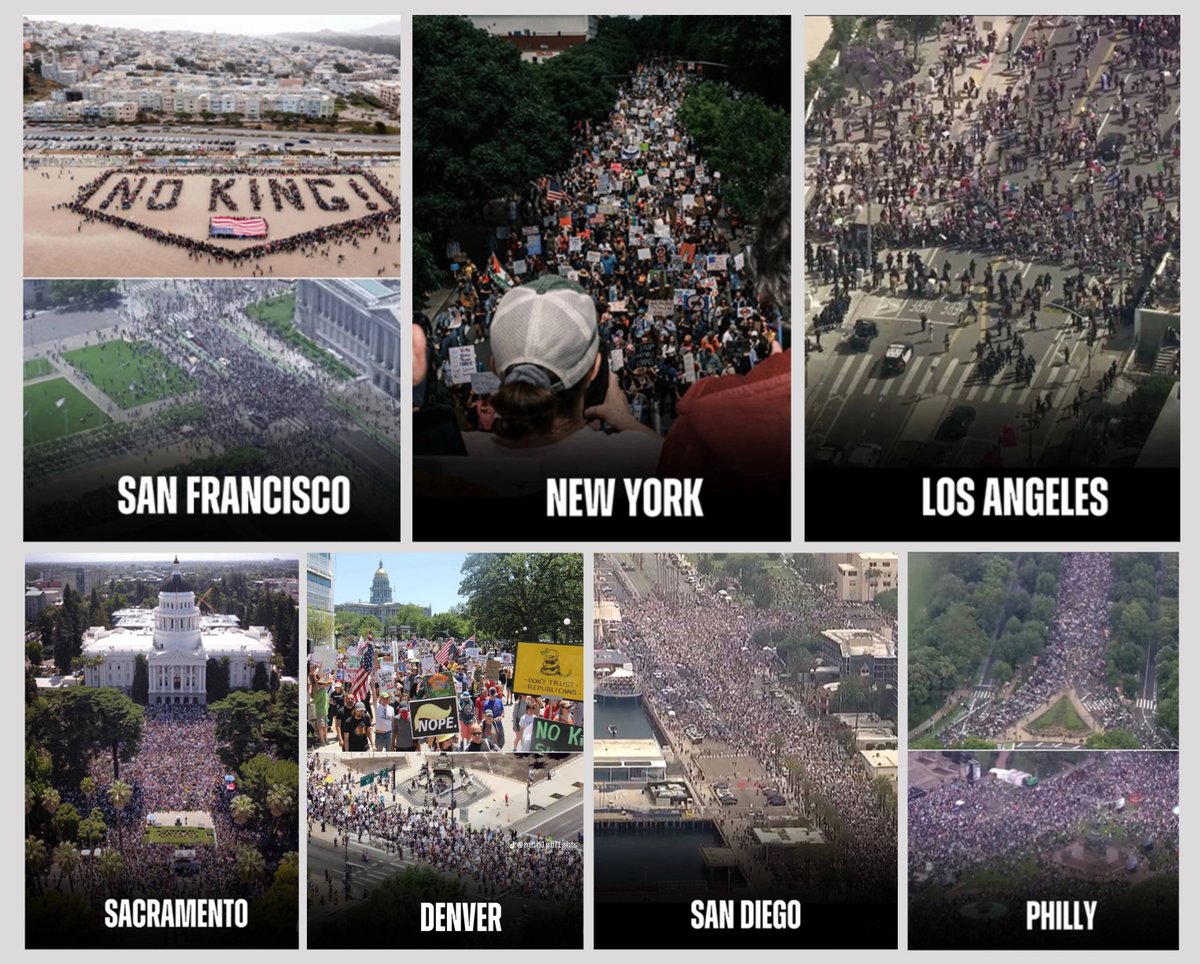 طبق گزارش‌ها، در ایالت‌های مختلف آمریکا الان هفت میلیون جمعیت علیه این شخص در خیابانها دارند شعار میدهند.

اگر خیلی توانایی دارید، بروید اینها را آرام کنید و به خانه‌هایشان برگردانید و در کار کشورهای دیگر دخالت نکنید.