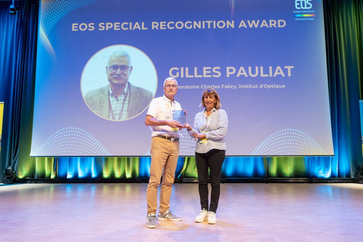 EOS_AM's tweet image. Thrilled to celebrate two exceptional individuals!
At #EOSAM2025, Gilles Pauliat &amp;amp; Paul Urbach received the EOS Special Recognition Awards for their outstanding service and long-standing dedication to the EOS community.
Learn more about their achievements: tinyurl.com/m6ajmnt3