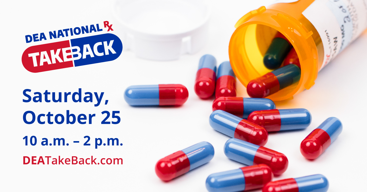 Today is National Prescription Drug #TakeBackDay! Collection sites are open from 10 a.m.-2 p.m. throughout RI, where you can safely dispose of expired or unused prescription drugs. Find a collection site near you tinyurl.com/299p8f84. <a href="/RIBHDDH/">RI BHDDH</a>  <a href="/RIHEALTH/">Rhode Island Department of Health</a>