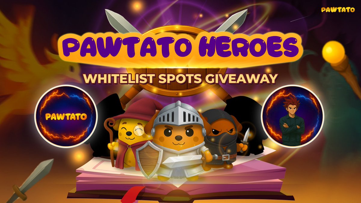 JTC (@jtcdev) on Twitter photo 🚨 THE ULTIMATE HERO MINT GIVEAWAY 🚨
We're giving away 30x WL SPOTS for the highly anticipated <a href="/PawtatoFinance/">Pawtato Finance | Sui</a> Heroes Mint! 🚀
How to Enter
1️⃣FOLLOW @jtcdev and <a href="/PawtatoFinance/">Pawtato Finance | Sui</a>
2️⃣LIKE and RETWEET this post
3️⃣Comment your Sui Address
Winners will be announced in a few days 🚨 THE ULTIMATE HERO MINT GIVEAWAY 🚨
We're giving away 30x WL SPOTS for the highly anticipated <a href="/PawtatoFinance/">Pawtato Finance | Sui</a> Heroes Mint! 🚀
How to Enter
1️⃣FOLLOW @jtcdev and <a href="/PawtatoFinance/">Pawtato Finance | Sui</a>
2️⃣LIKE and RETWEET this post
3️⃣Comment your Sui Address
Winners will be announced in a few days