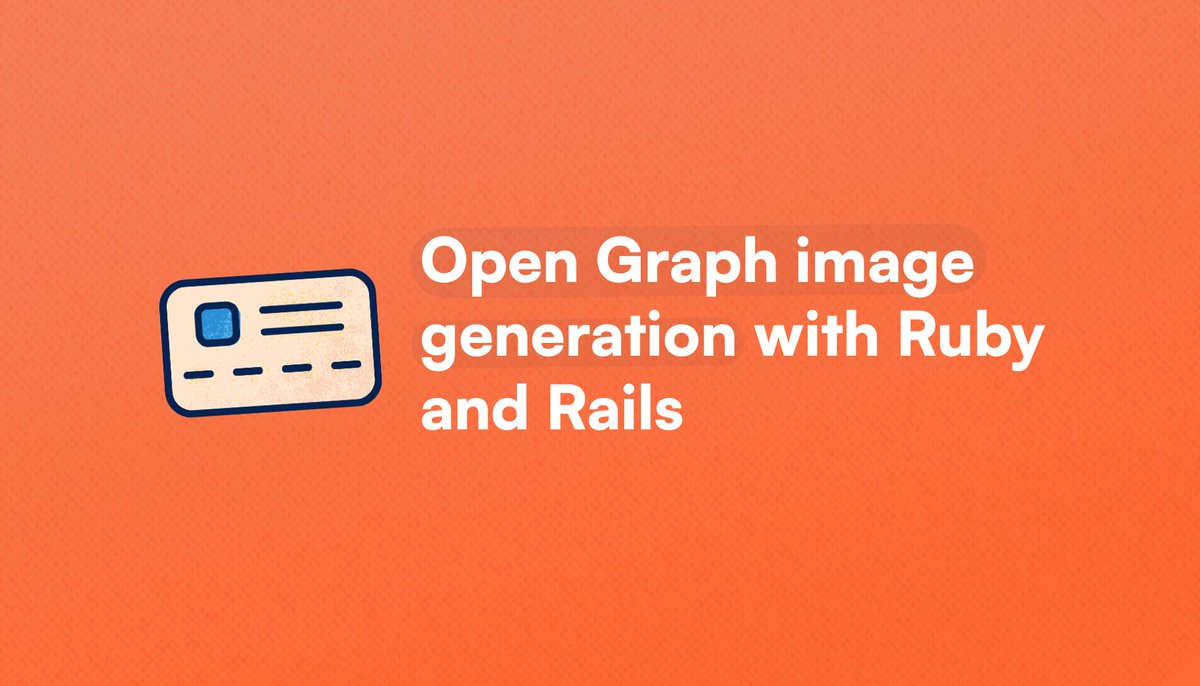 avo_hq's tweet image. Content-heavy sites need multiple assets per post—covers, diagrams, screenshots. But we often forget the most crucial one: Open Graph images. They&apos;re what users see before deciding to click. Here&apos;s how to auto-generate them in Rails with Ruby templates.