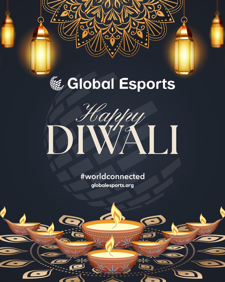 🪔 Light. Joy. Connection. ✨

May this Festival of Lights inspire unity, hope, and new possibilities—from all of us at the Global Esports Federation. 🌐

#HappyDiwali #worldconnected