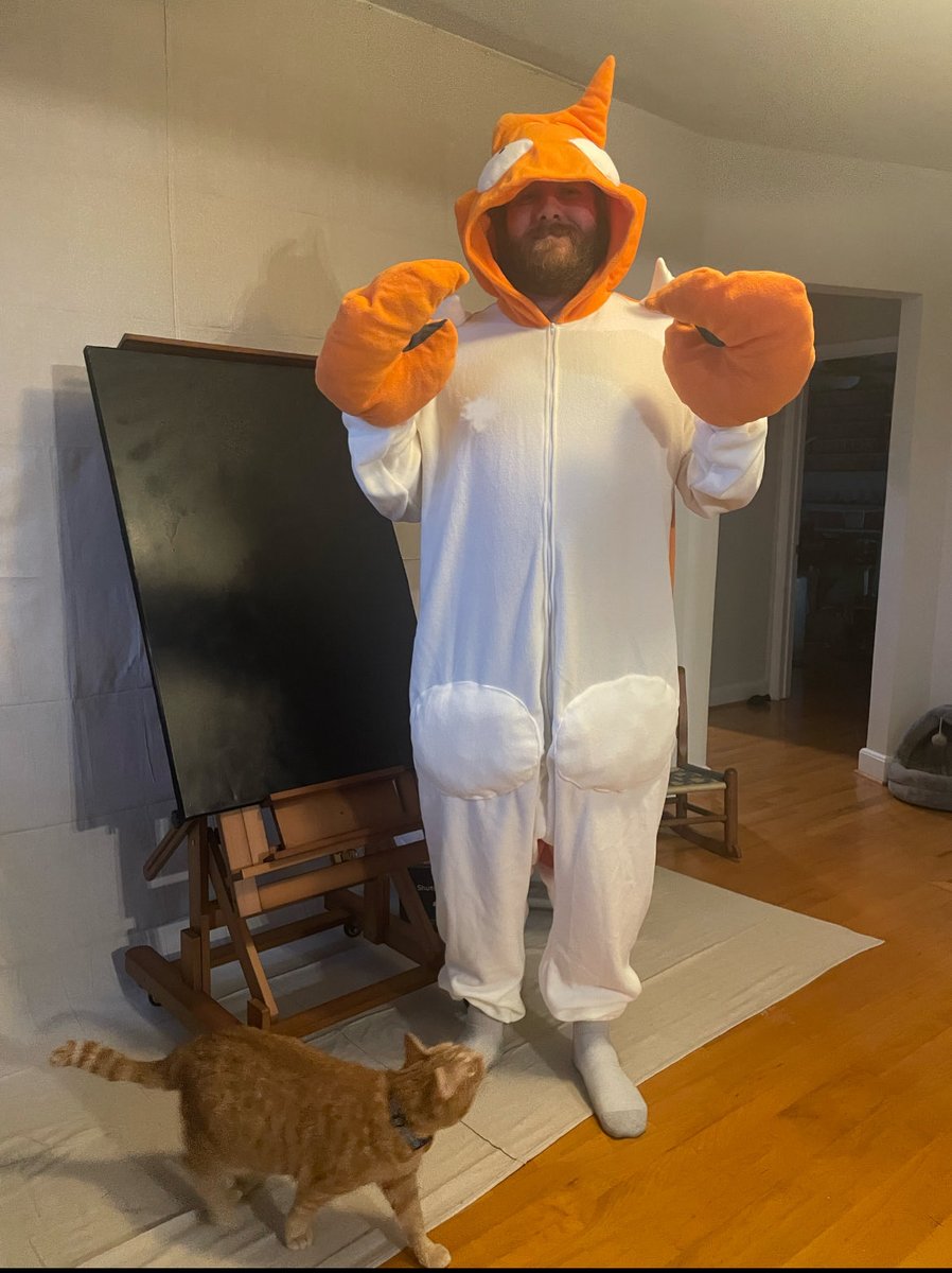 500 likes and ill wear the Krab suit for my entire show this Saturday on stream 🫡