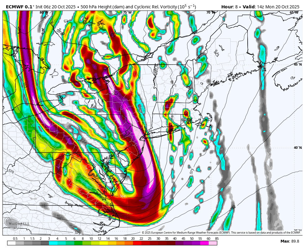 HOW THIS ....... PRODUCED NOT MUCH... IS 🤯
Really shocked how the forecast played out last night. You couldn't get a more pronounced negative tilt and wind shear. One tornado warning down over the DC area but beyond that nothing. I was surprised it wasn't a bit more pronounced