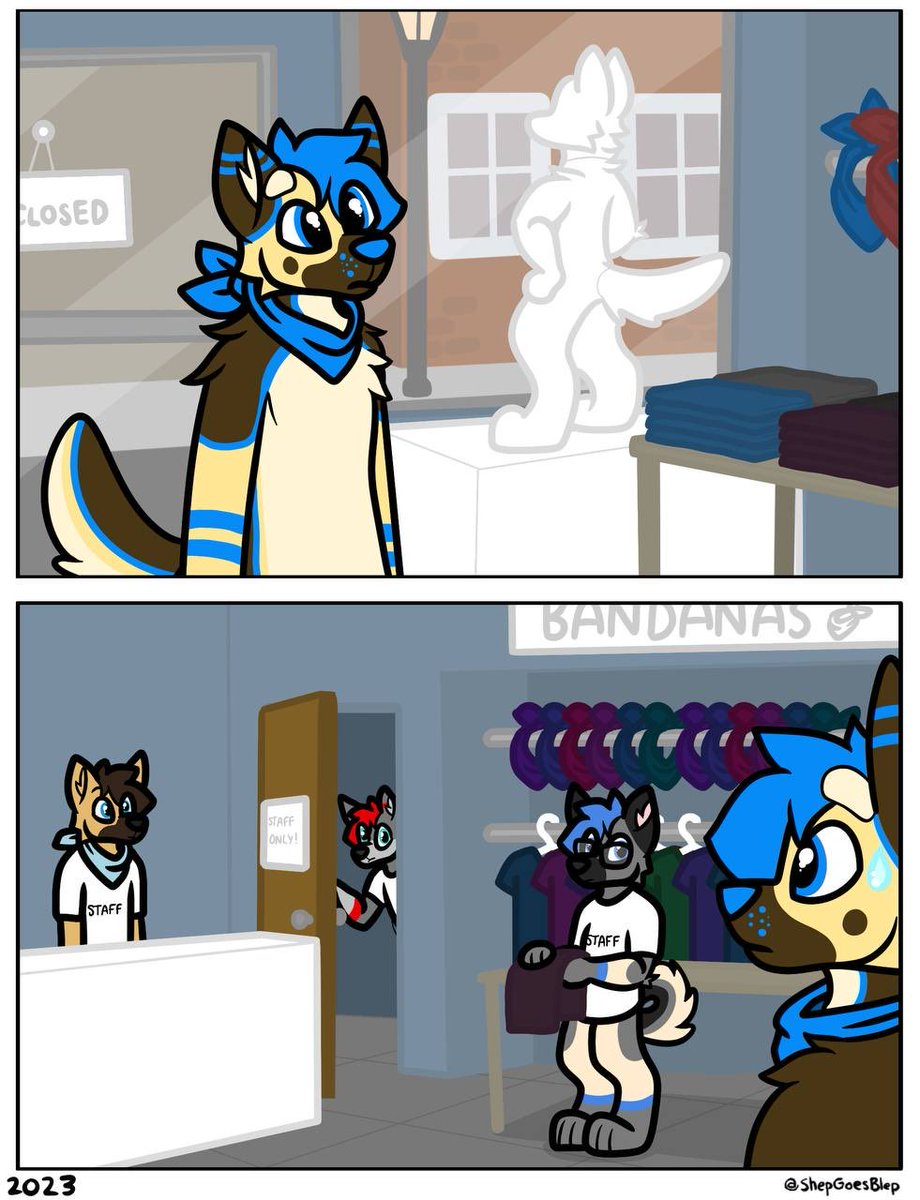 ShepGoesBlep's tweet photo. POV you walk into the store and you’re the only customer https://t.co/q2bstNsY4Q