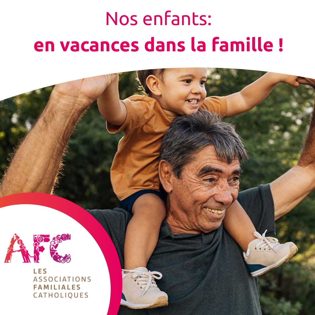 Les vacances c’est parti ! 
C’est l’occasion de lire ou relire cet article : “Nos enfants vont passer des vacances dans la famille !"
Des pistes et tips pour profiter au mieux de ce moment.

afc-france.org/education/vaca…

#education #vacances #lafamilleaucoeur