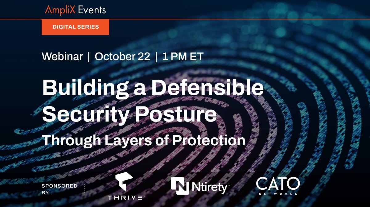 thrivenextgenit's tweet image. For Cybersecurity Awareness Month, Thrive is joining forces with Amplix, Ntirety, and Cato Networks to deliver a powerhouse panel on building a resilient security posture. Register here🔗 hubs.li/Q03PhPJn0 

#webinar #CybersecurityAwarenessMonth #channelpartner