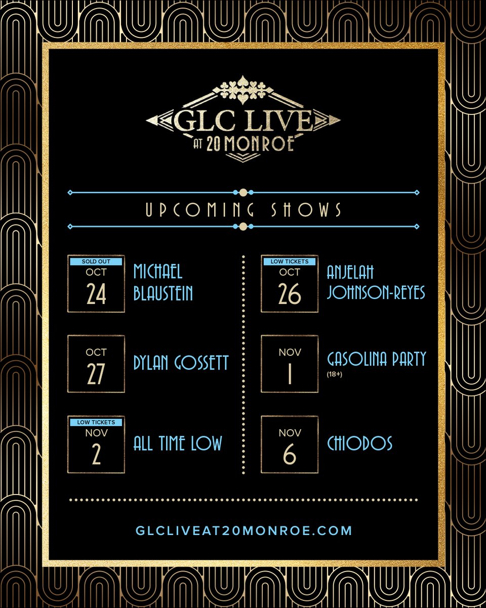 🍂 FALL SOUNDS &amp; COZY VIBES 🎶✨
Crisp nights, golden leaves, and live music that warms the soul. 💫🎤 Let’s make this season one to remember together!

🎟️ Get tix here: livemu.sc/3Q2U60k
✏️ Tell us what show you are most excited for in the comments!