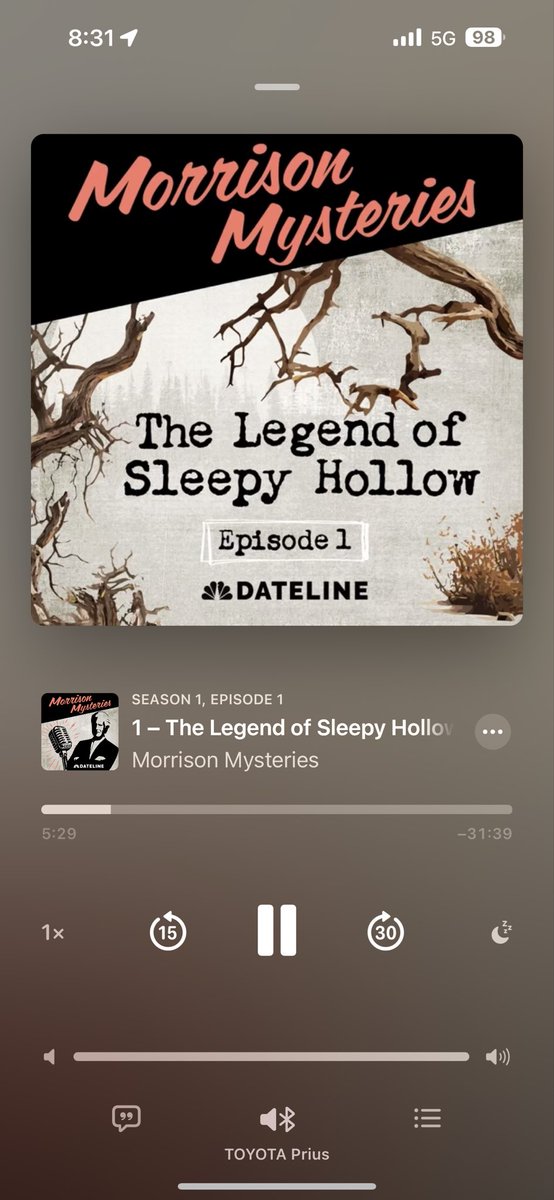ADHDrummer's tweet photo. It’s not officially October until you listen to @dateline_keith narrate The Legend of Sleepy Hollow https://t.co/XhACflHrQN