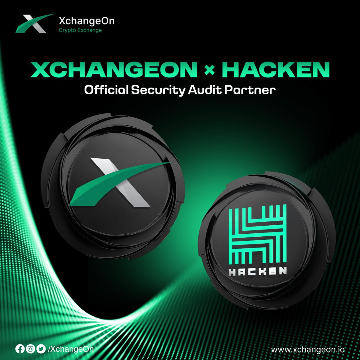 💥 Trust. Security. Excellence. 💥
XchangeOn just hit a major milestone! Our Website, Android &amp; iOS Apps have been successfully audited by <a href="/hackenclub/">Hacken🇺🇦</a> , one of the world’s top blockchain security firms! 🔒✅

This isn’t just a checkmark – it’s a pledge to our community: your