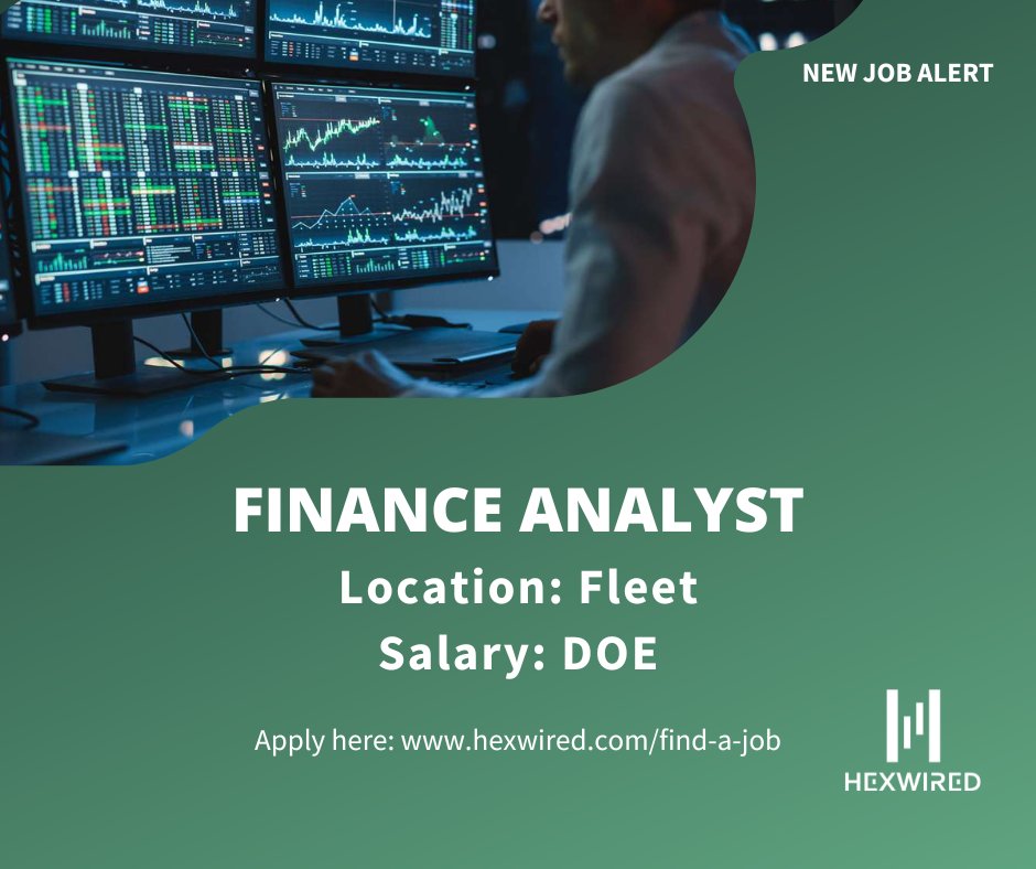 hexwired's tweet image. NEW JOB ALERT: Finance Analyst💥

Position details:

📛Finance Analyst
📌Fleet
💷DOE

Apply Here➡️ow.ly/UvLG50Xb5fe

#HexwiredRecruitment #FinanceAnalyst #TechjobsinFleet #JobOpening #UKJobs #Jobhunt #JobSearch #JobPosting #TechHiring #JobVacancy #TechRecruitmentAgency