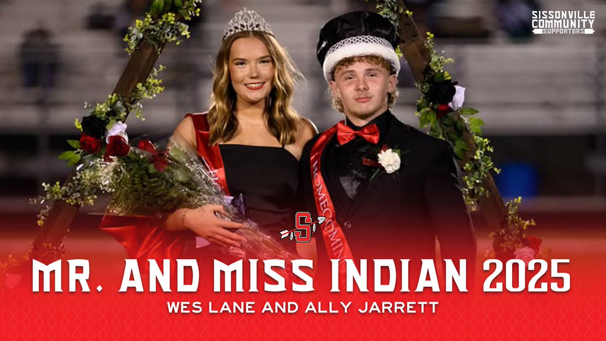 CROWNED: MR. AND MISS INDIAN 2025! 👑

Let's hear it for Wes Lane and Ally Jarrett on their well-deserved titles! 👏

sissonvillehs.com/community-supp… 🔗