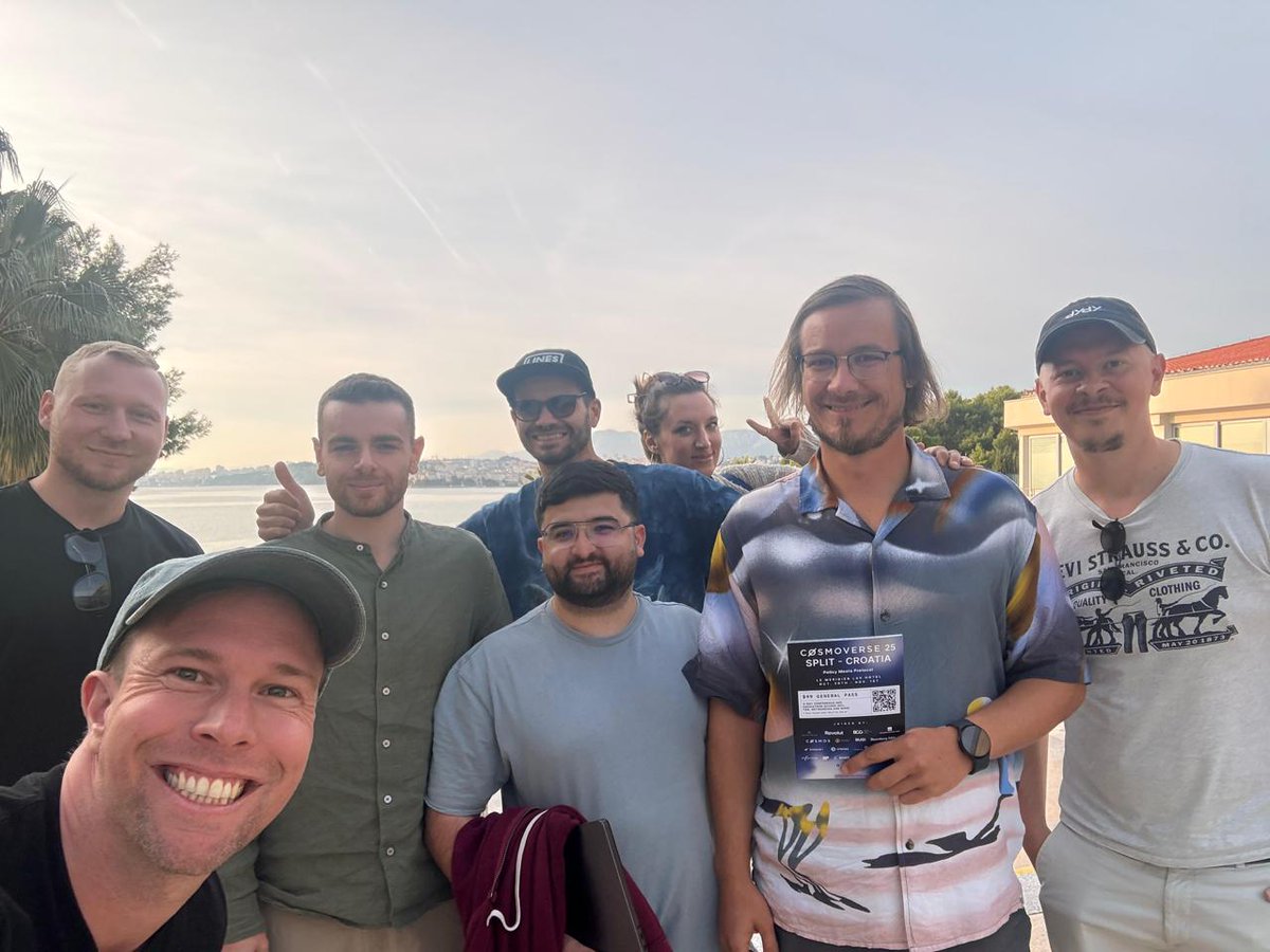 crypto_crew's tweet image. Met @Cryptocito and the @CosmoverseHQ team in Split for some pre-conference talks. Cosmoverse is going to be heavily institution-focused this year, and we are looking forward to a few days of coming together as a community and having some honest conversations about the future.