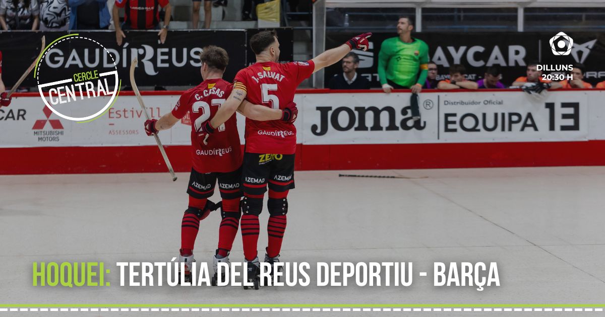 🏑Avui al #CercleCentral analitzem la derrota del <a href="/ReusDeportiu/">Reus Deportiu</a> en el clàssic contra el @FCBHoquei amb el <a href="/ricardnotario/">Ricard Notario Mestres</a>.

👤 <a href="/jgomiscos13/">Joel Gomis Cos</a>
📺A les 20:30 h, a <a href="/canalreus/">Canal Reus</a>