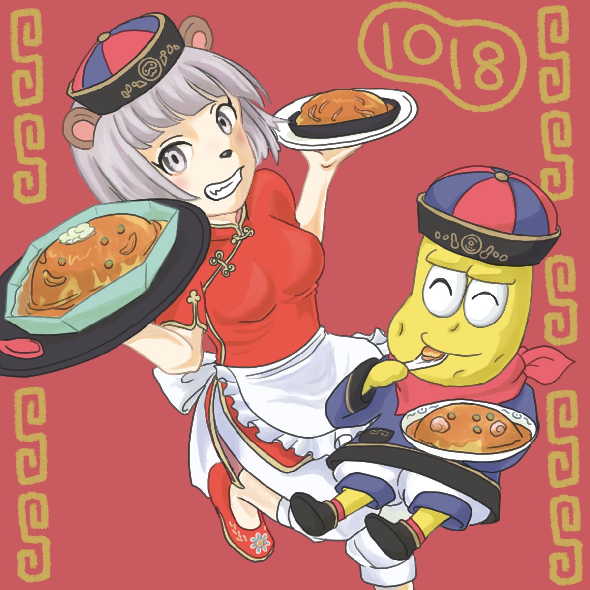 一昨日の天津飯の日に上げたかったが間に合わんかった
#ぽこあーと