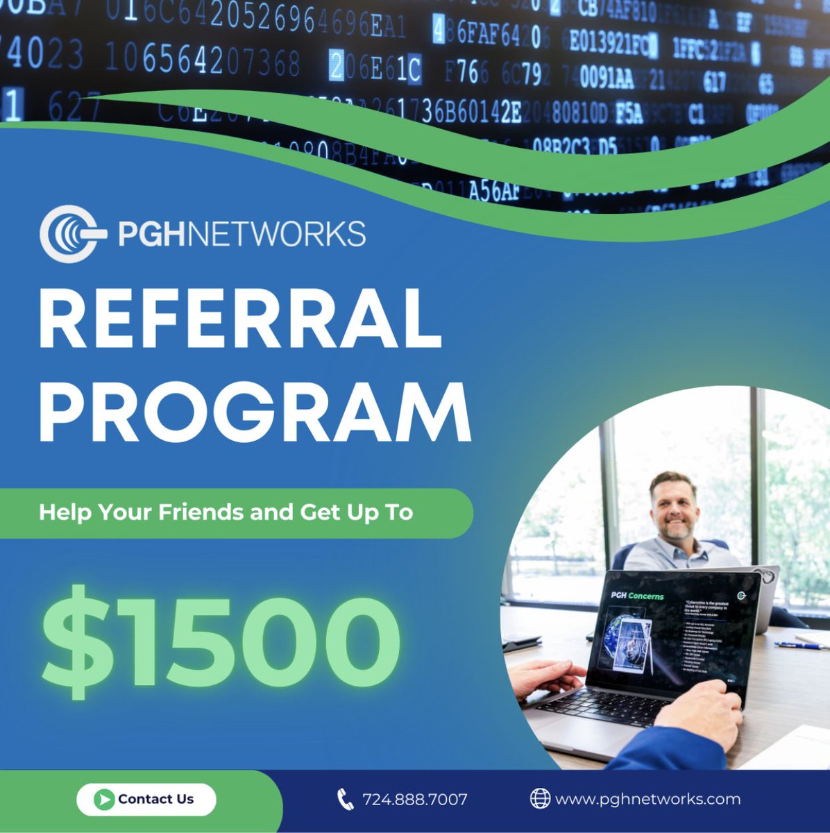 PGHNetworks's tweet image. Good friends don’t let friends struggle with tech issues. Send them to PGH Networks and enjoy referral rewards! #TechSupportThatPays #ReferAndEarn #PGHNetworks