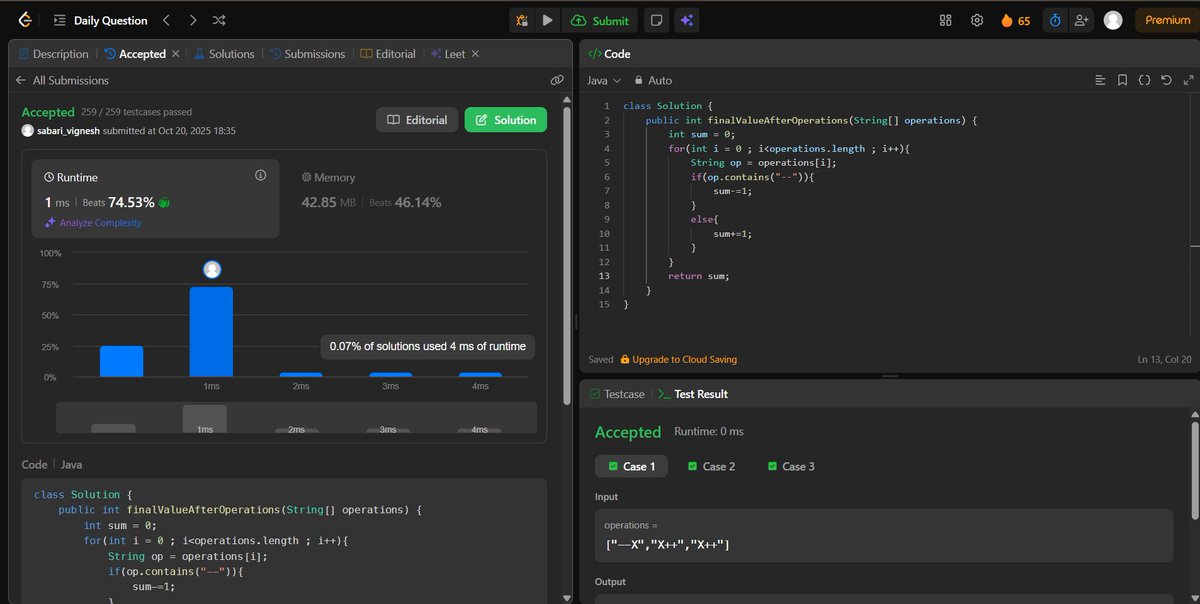 v1cky05's tweet image. Solved today&apos;s LeetCode POTD 
#leetcodeprogress #100DaysOfCode