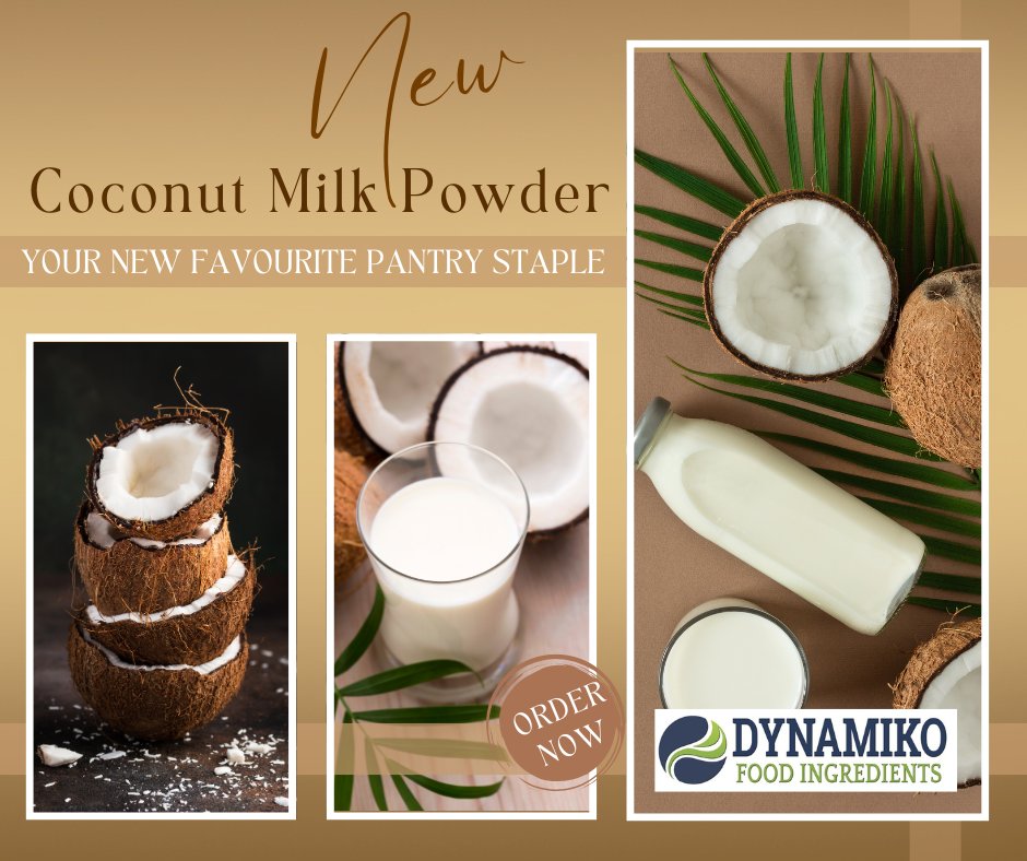 DynamikoFoodIng's tweet image. 🥥🥛 Order now and elevate your cooking game with our Coconut Milk Powder! 🌴 

#CoconutMilkPowder #PantryStaple #CookingEssential #DeliciousFlavour #ShopNow

Send queries to order@dynamiko.co.za or WhatsApp 069 663 1805.