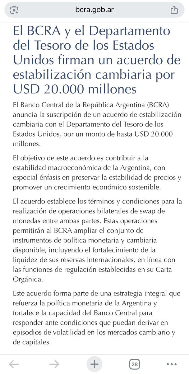 Se vino 🤭 👇🏻 

Avísenle a los Amigos de Massa que van a seguir perdiendo Plata si siguen intentando hacer corridas cambiarias.

Saludos! 🫂 

Pd: #FuerzaNarco #RenunciaTaiana