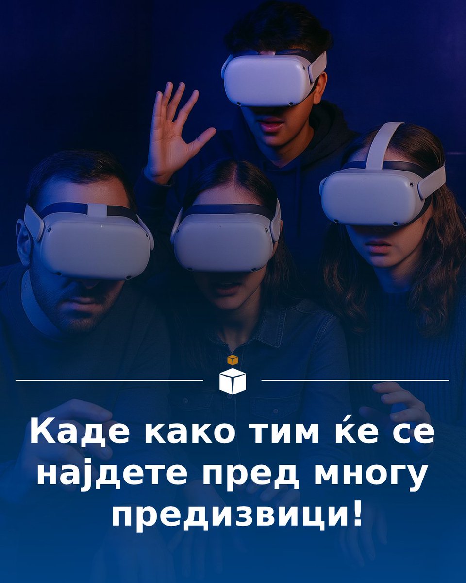intetic_escape's tweet photo. 🧩 Место за вас и вашите пријатели за незаборавно искуство.
Наскоро целосно ново VR Escape Room доживување.

#наскоро #comingsoon #vr #vrescaperoom #vrescaperoomcenter #escaperoom #intetic #inteticescape https://t.co/gnzSrmFAGB
