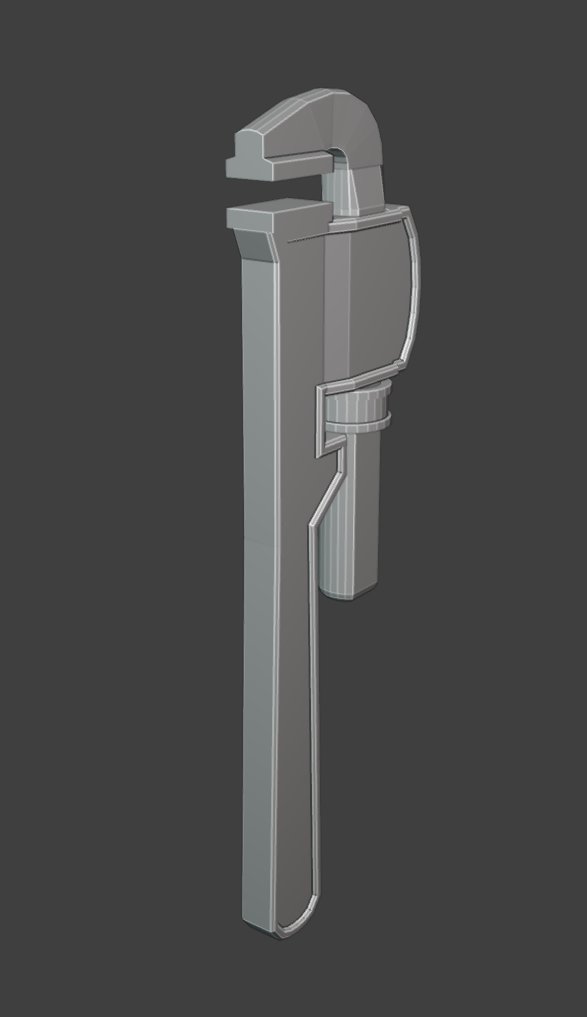 BitByteBytes's tweet image. daily whitebox #89
pipe wrench
#dailywhitebox
#lowpoly #indiedev #gamedev #b3d
#3dmodeling #blender #gameart #3dart
