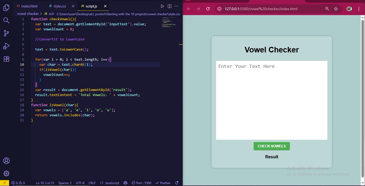 eimmiit's tweet image. Building again,... But JavaScript sucks🥺🥺
Just a mini Projects,...
#EimmiitOnTheWeb #EimmiitCanCode #javascriptlearning