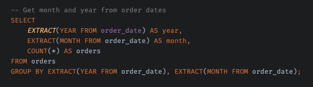 ipwanciu's tweet image. I have recently started working more with #PostgresSQL and have begun learning its (new to me) functions!
One of them is `EXTRACT`. It allows you to extract just the year, month, or day from any date!
Super useful!
I plan to write about some PostgresSQL function I learn. If…