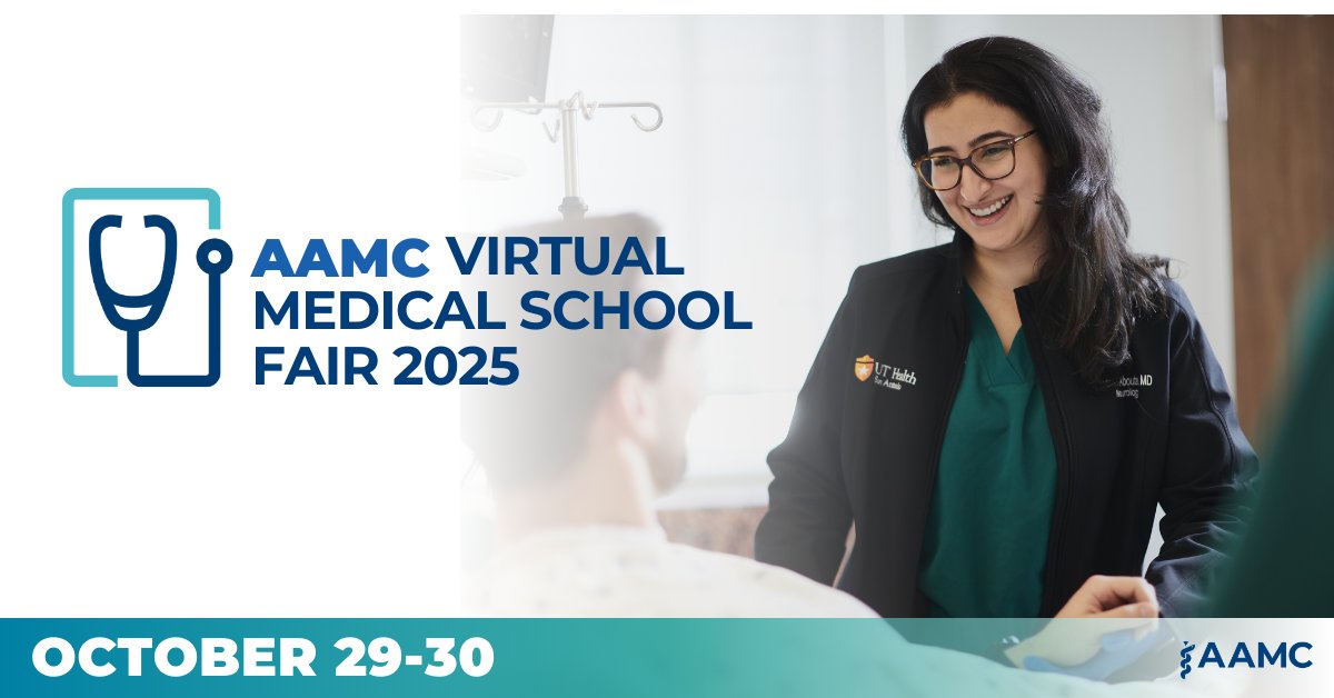 AAMCPreMed's tweet image. From ChatGPT to interview simulators—AI is changing med school admissions. Hear directly from admissions reps &amp;amp; a premed advisor on what’s hype, what’s real, and how to stand out: aamcmedschoolfair.vfairs.com/en/#about  #premed #premedtwitter