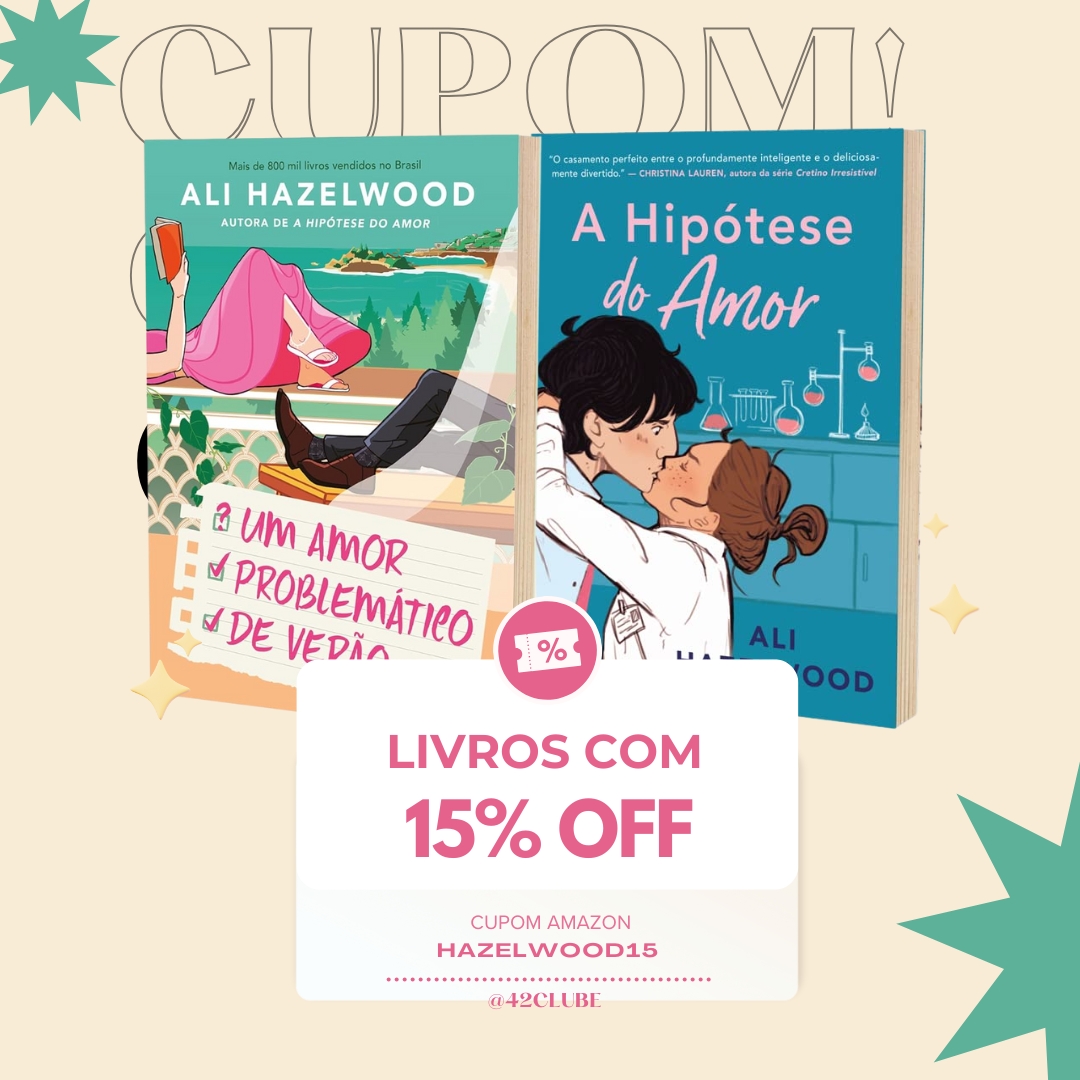 42Clube's tweet image. 💙 Novidade na Amazon!

📌15% off em livros da Ali Hazelwood!
🔗 amzlink.to/az0YwuNCAjGEA
🔗 
🎟 Cupom Amazon: HAZELWOOD15
