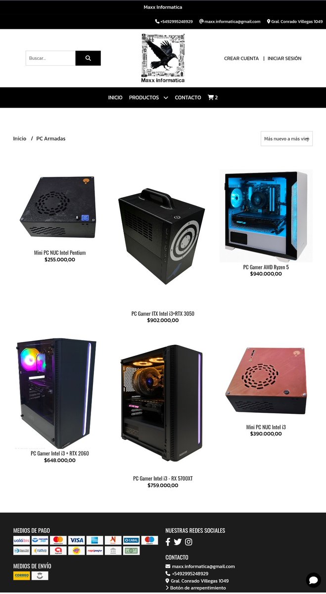 PC armadas lista para entregar! 3 cuotas sin interés!