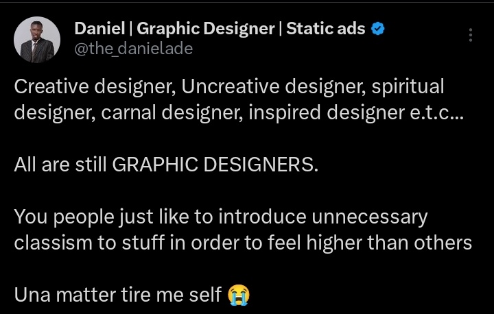 ctrlplusz_gist's tweet image. &quot;Carnal designer&quot; Pipe low sir 🤣🤣