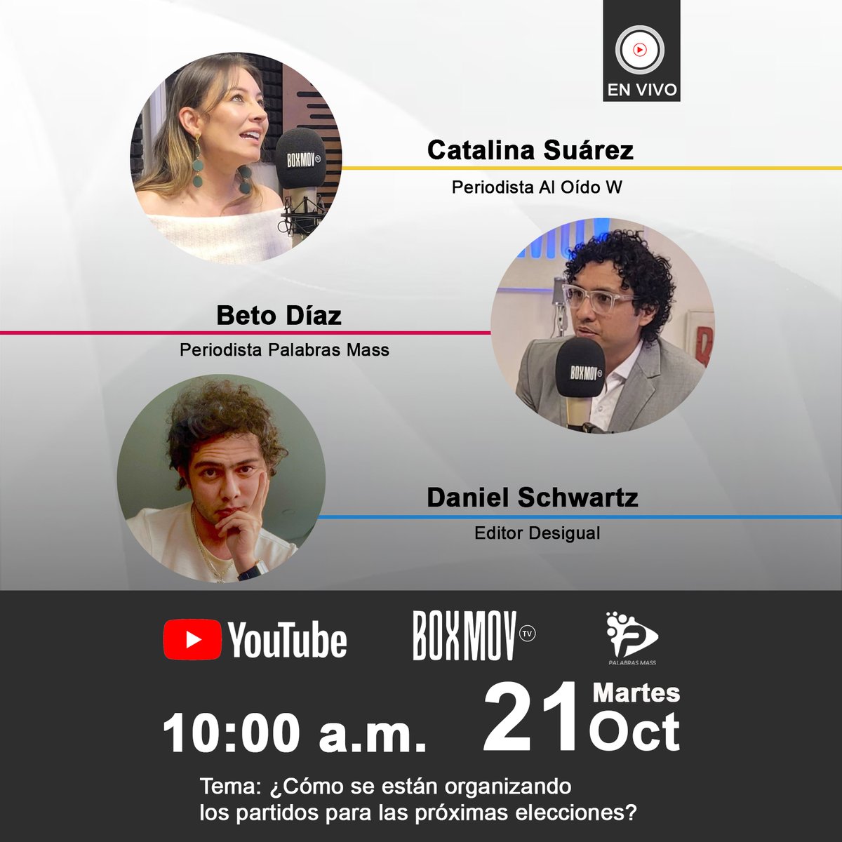🇨🇴Colombia se está moviendo políticamente ¿Estás entendiendo el tablero?

🔴#EnVivo | Este martes 21 de Oct – 10:00 a.m.

Tres voces clave del análisis político te lo explican SIN FILTRO. <a href="/CatalinaSuarezB/">Catalina Suárez B.</a> | <a href="/betodiazb/">betodiazb</a> | <a href="/Danisyahu1/">Daniel Mendel</a> 

Por YouTube de <a href="/CanalBoxMov/">BoxMov</a>