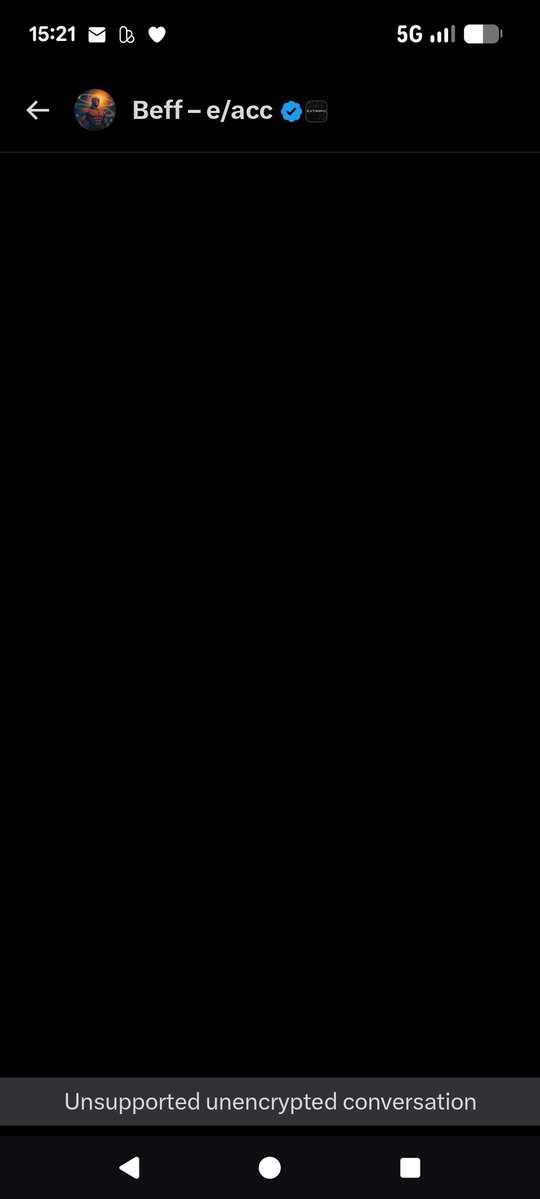 uncertainsys's tweet image. Why do I get this &quot;unsopported encrypted conv.&quot;?