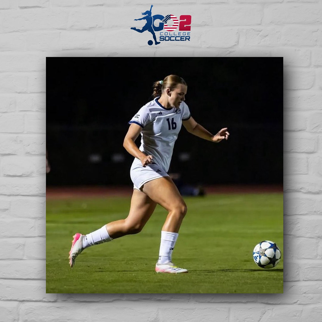 G2CollegeSoccer's tweet photo. 📸 | A great recent photo of Go 2 College Soccer client Libby Wooffindin in action for Georgia Southern University.

Libby has played in every game during her sophomore year, starting 13 and clocking over 1100 minutes in defence.

Keep making us proud Libby!!

#Go2Community
#CollegeSoccer
#Proud

🇬🇧⚽️🇺🇸🔥

Photo credit. Georgia Southern Athletics.
