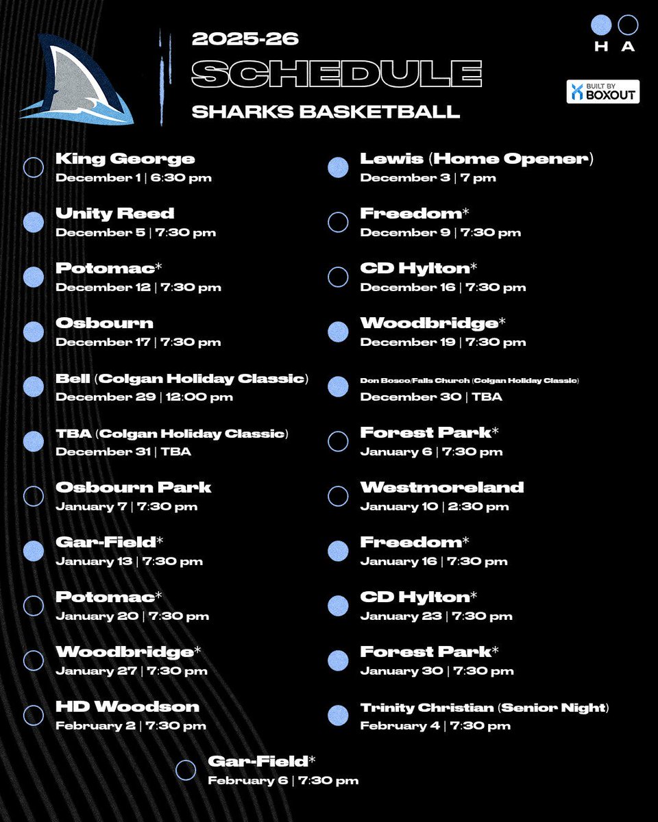 ColganHoops's tweet image. ‘25-‘26 Schedule release! #GoSharks