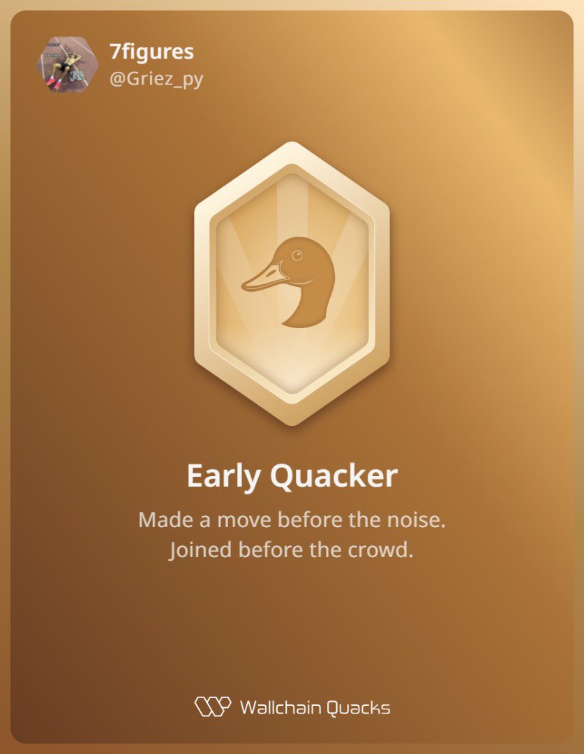 Griez_py's tweet image. early quackers on @wallchain_xyz  will eat good