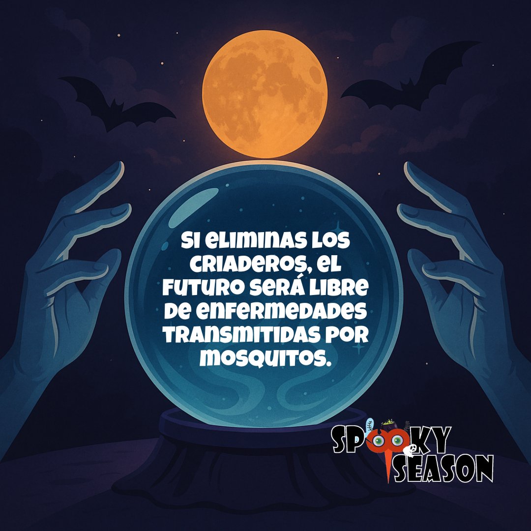 🔮🦟 No necesitas una bola de cristal para saberlo: si eliminas los criaderos hoy, reduces el riesgo de dengue, Zika y chikungunya mañana.
 
El futuro está en tus manos: vacía, cepilla, tapa y bota.