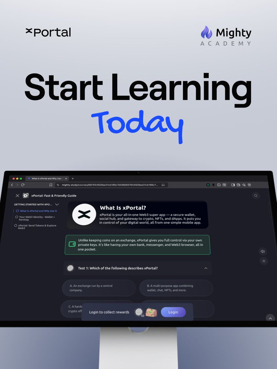 xPortalApp's tweet image. Hey stranger, if you’re seeing this, it’s your sign to start learning something new ⭐