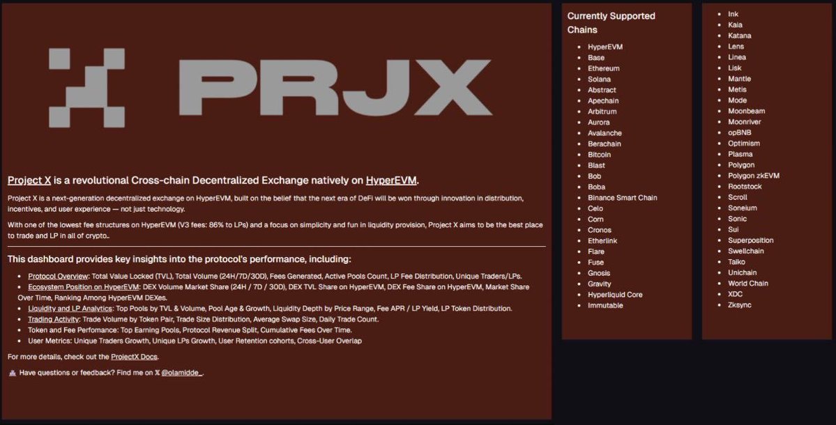 ブリッジ、流動性、PnLカードを含むProject Xの機能概観