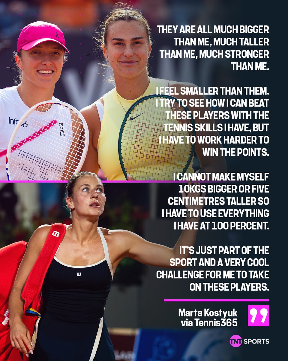 tntsports's tweet image. Marta Kostyuk makes an honest confession about her matches with Aryna Sabalenka and Iga Swiatek 🗣️