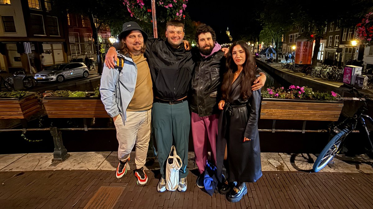 timpolomani's tweet photo. In Amsterdam, Michael Naumov and I met up with our friends Maksym Habriielian and Kateryna Kolii.
We spent two wonderful evenings together, talking about everything over amazing Dutch food and drinks.
Thank you, dear friends — it’s always such a pleasure to see you!
#friends❤️ #filmproduction #artists #netherlands🇳🇱 #amsterdam🇳🇱