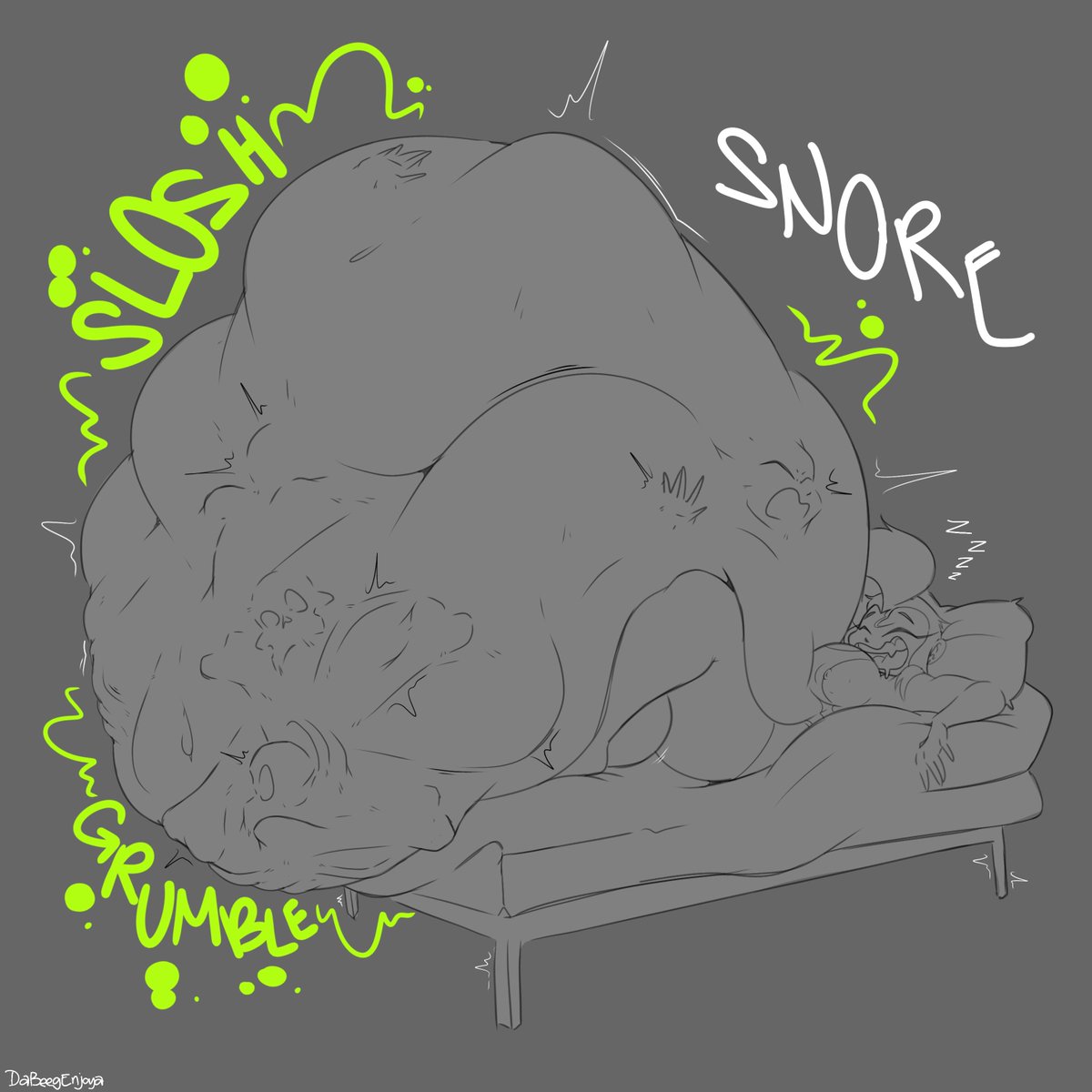 It's Day 20: "Sleep"!

A good nights rest will carry your troubles away, for Sabrina. That's her loud ass gut lol. But it may take a little more than some sleep to digest all that!

#Voretober #Voretober2025