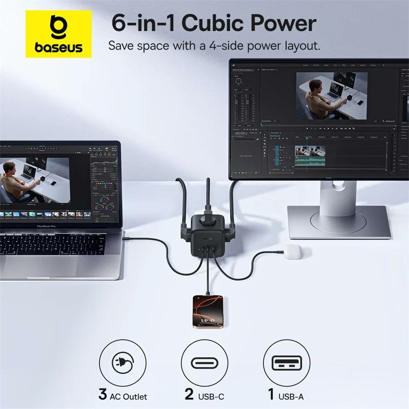 cleanse29's tweet photo. Baseus 67W GaN Charger Fast Power Strip USB-C Fast Charging 3AC Outlet 6 in 1 Desktop Station For Laptop iPhone Samsung Xiaomi
Price Now : USD 43.61
Visit here : https://t.co/4F3QZy31XH
#baseus67wcharger #baseuscharger #usbccharger #iphonecharger #fastcharger #iphonefastcharger https://t.co/6acgt4D2Jn