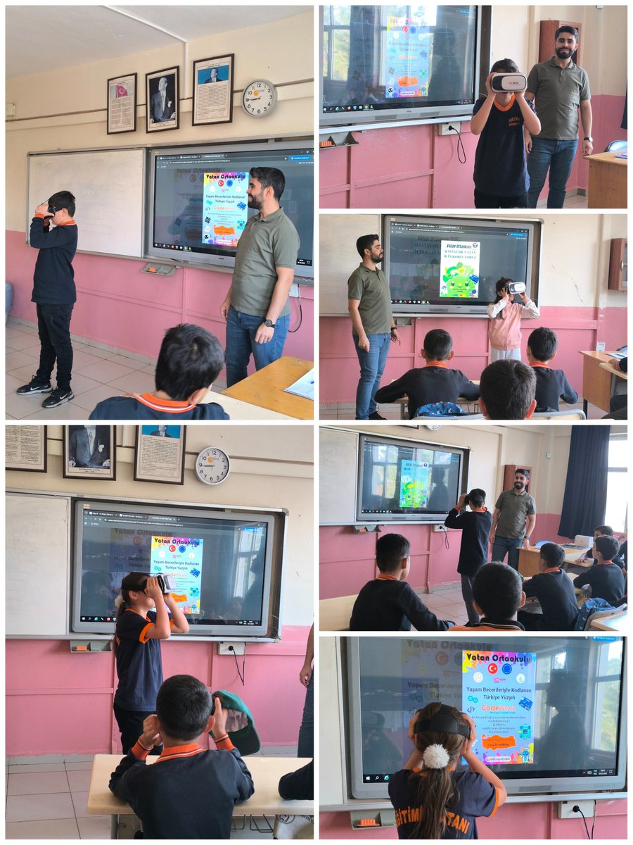 vatan_omerli's tweet image. 💻 #CodeWeek etkinlikleri kapsamında Bilişim Teknolojileri öğretmeni Yusuf ARSLAN rehberliğinde öğrencilerimiz, 3D gözlük deneyimi yaşadı ve Kodla Büyü platformunda kodlama ile algoritma mantığını keşfetti.🎯
#EUCodeWeek #MaviYeşilVatan #DijitalBeceriler
@tcmeb
@Yusuf__Tekin