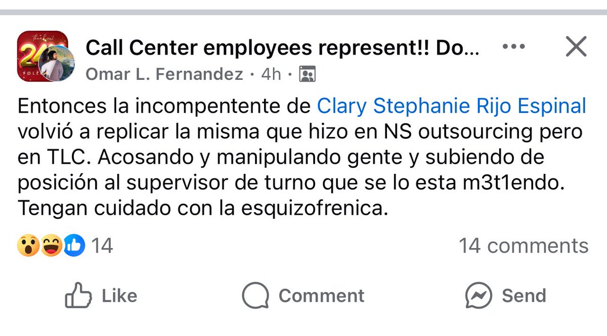 Los chismes de los callcenters siempre serán top 😭