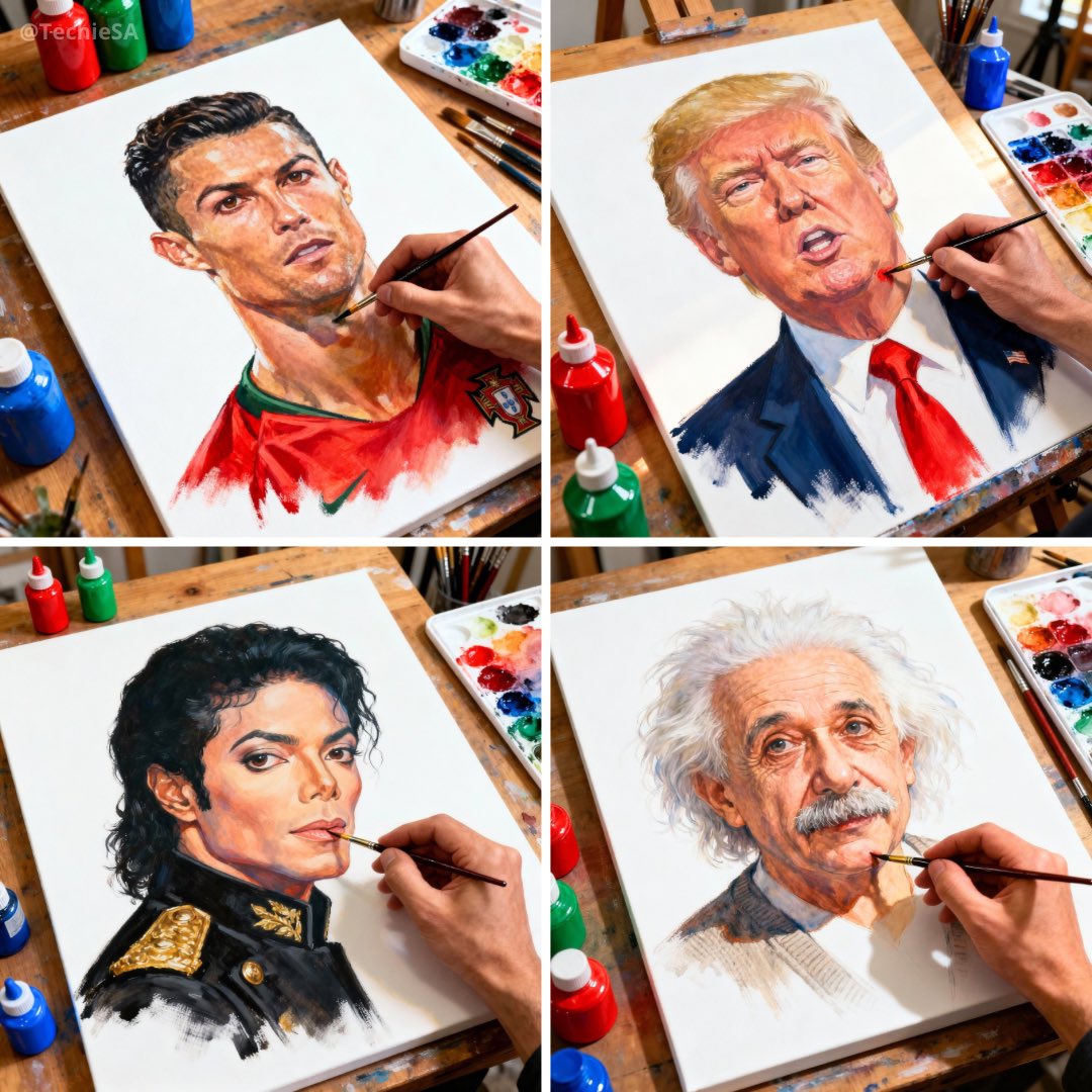 TechieBySA's tweet image. Painted Characters by Seedream 4 on @BasedLabsAI 🎨🖌️
Prompt👇🏻