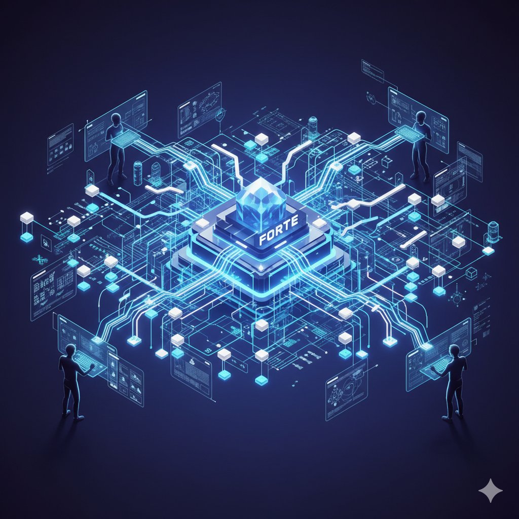 Hossein038's tweet image. Aside from game launches individually, Forte is building the infrastructure for a thriving open digital economy. Our platform allows developers to establish sustainable, player-owned economies that have true item interoperability.  @ForteProtocol  #forteprotocol