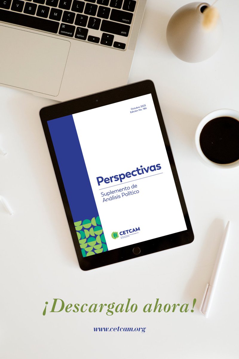 ¡Nuevo Perspectivas #186! Este número aborda 3 temas clave:
📌 La Paradoja Económica en #Nicaragua
📌 Purgas municipales revelan redes descontroladas de corrupción
📌 El impacto regional del Nobel a <a href="/MariaCorinaYA/">María Corina Machado</a> 

Lea el boletín: cetcam.org/publicacion/pe…