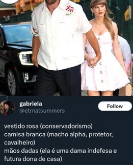 morro que todos os conteúdos associando a taylor a supremacia branca e propaganda tradwife tem essa energia aqui